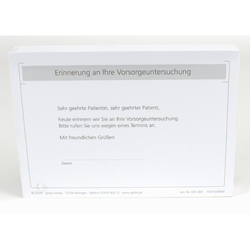 Recallkarten o. Eindruck A6 100St