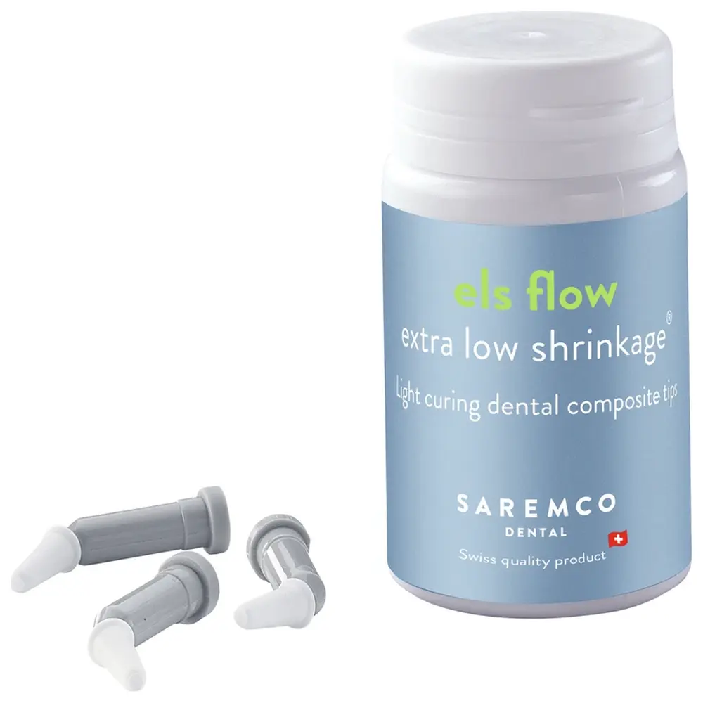 Saremco els extra low shrinkage® FLOW - Packung 16 x 0,3 g Tip A2 Saremco els extra low shrinkage® FLOW - Packung 16 x 0,3 g Tip A2
