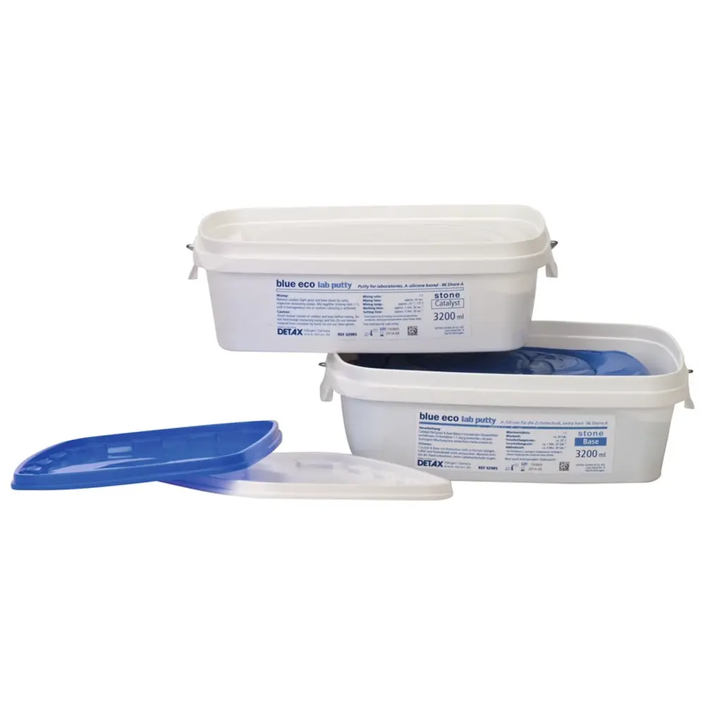 DETAX blue eco stone - Großpackung 3,2 Liter Base, 3,2 Liter Katalysator, 2 Dosierlöffel