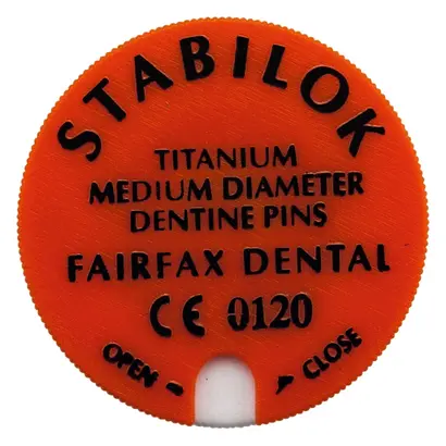 Fairfax Medical Products Ltd. STABILOK Titan 20 pins+1 drill medium orange Standardpa Fairfax Medical Products Ltd. STABILOK Titan 20 pins+1 drill medium orange Standardpa