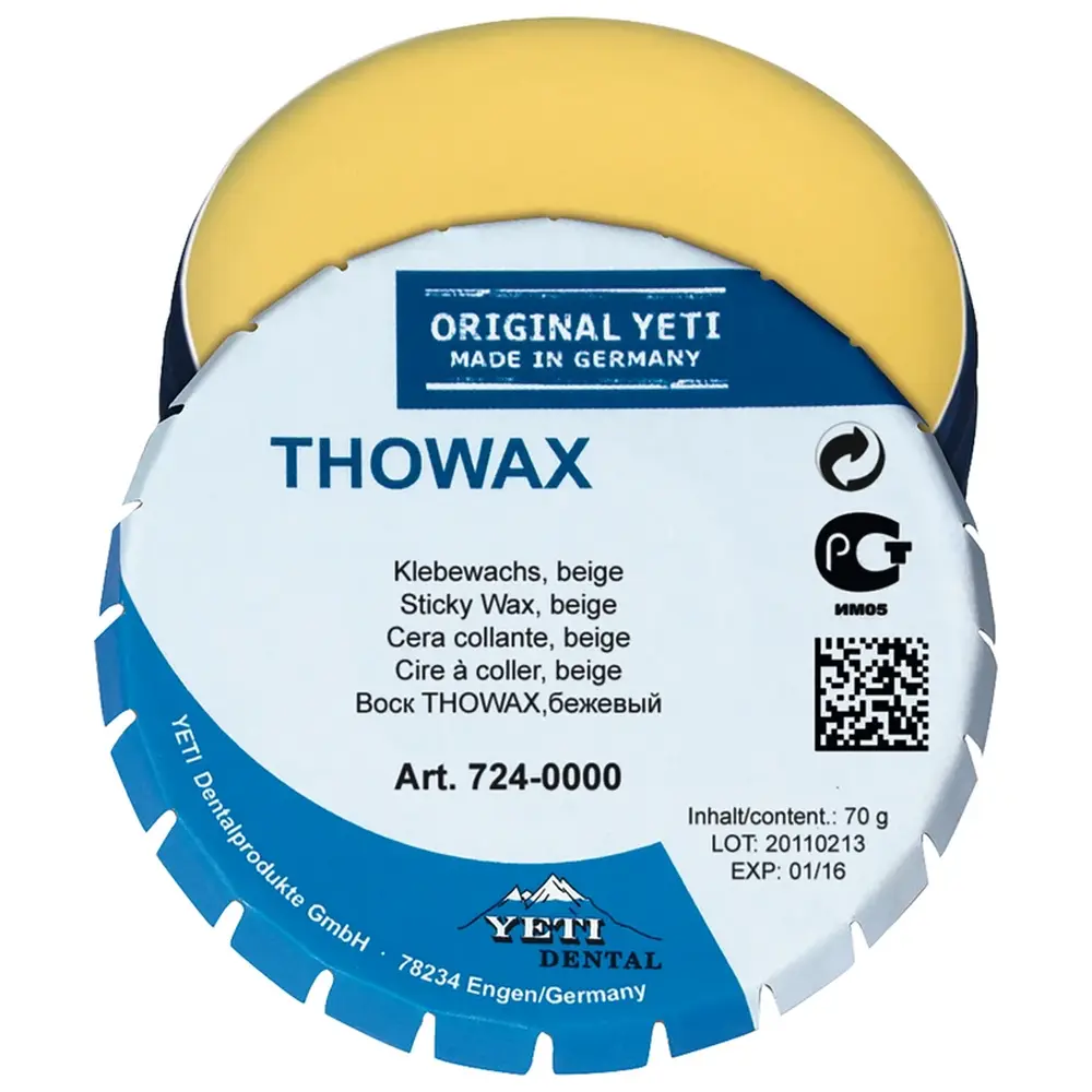 Yeti THOWAX Klebewachs - Dose 70 g, beige
