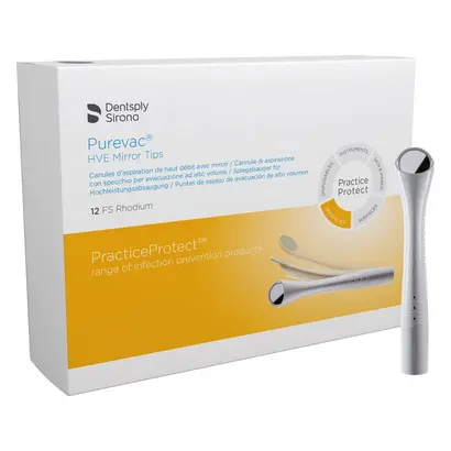 Dentsply LLC, USA Purevac HVE Spiegelsauger FS Rhodium Pa 12