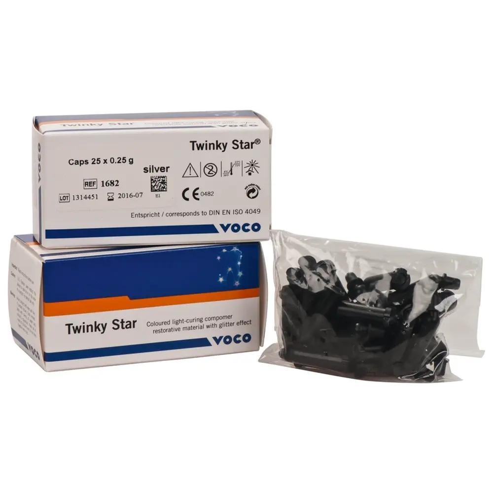 VOCO Twinky Star - Packung 25 x 0,25 g Cap silber