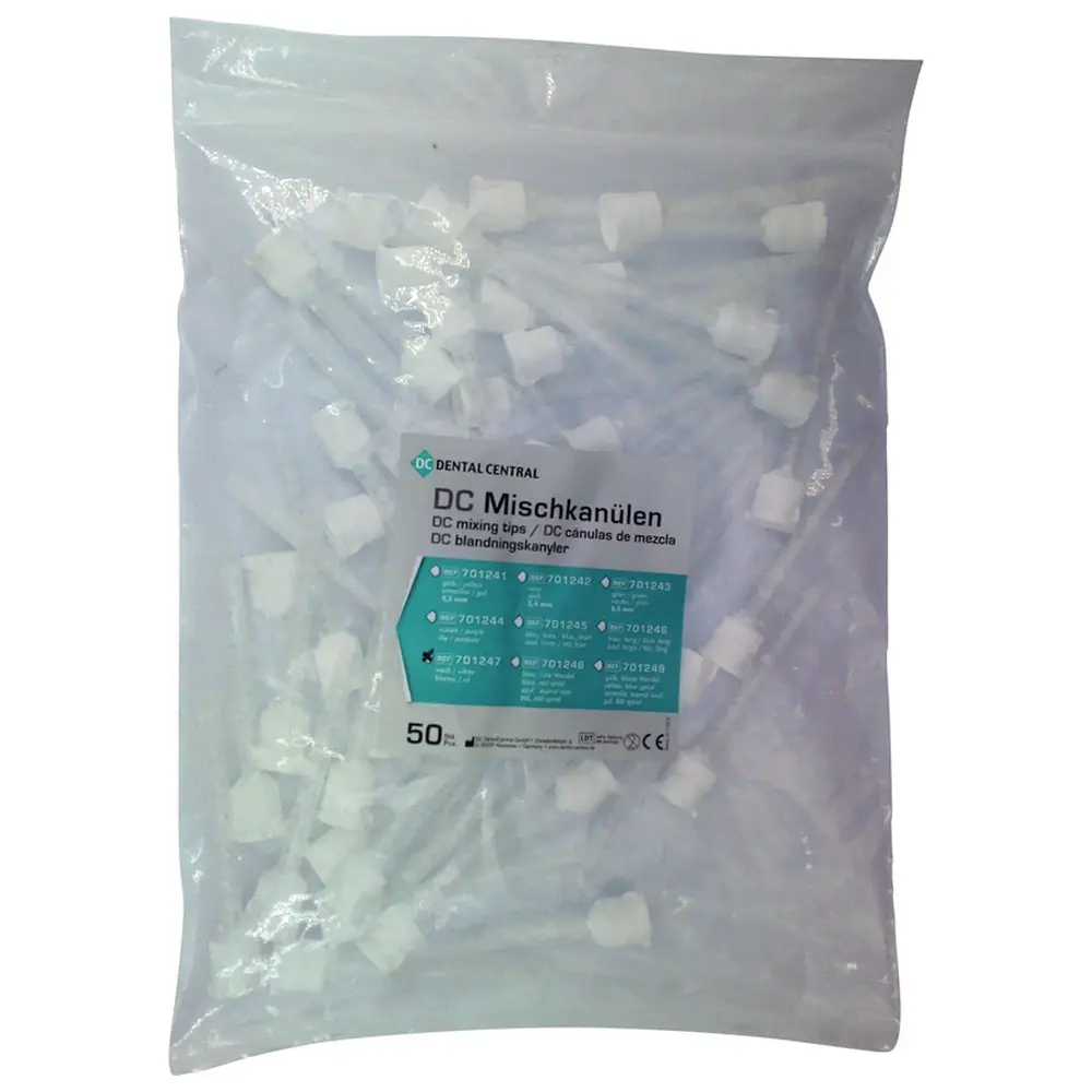 DC Dental Central DC Mischkanülen - Packung 50 Stück weiß DC Dental Central DC Mischkanülen - Packung 50 Stück weiß
