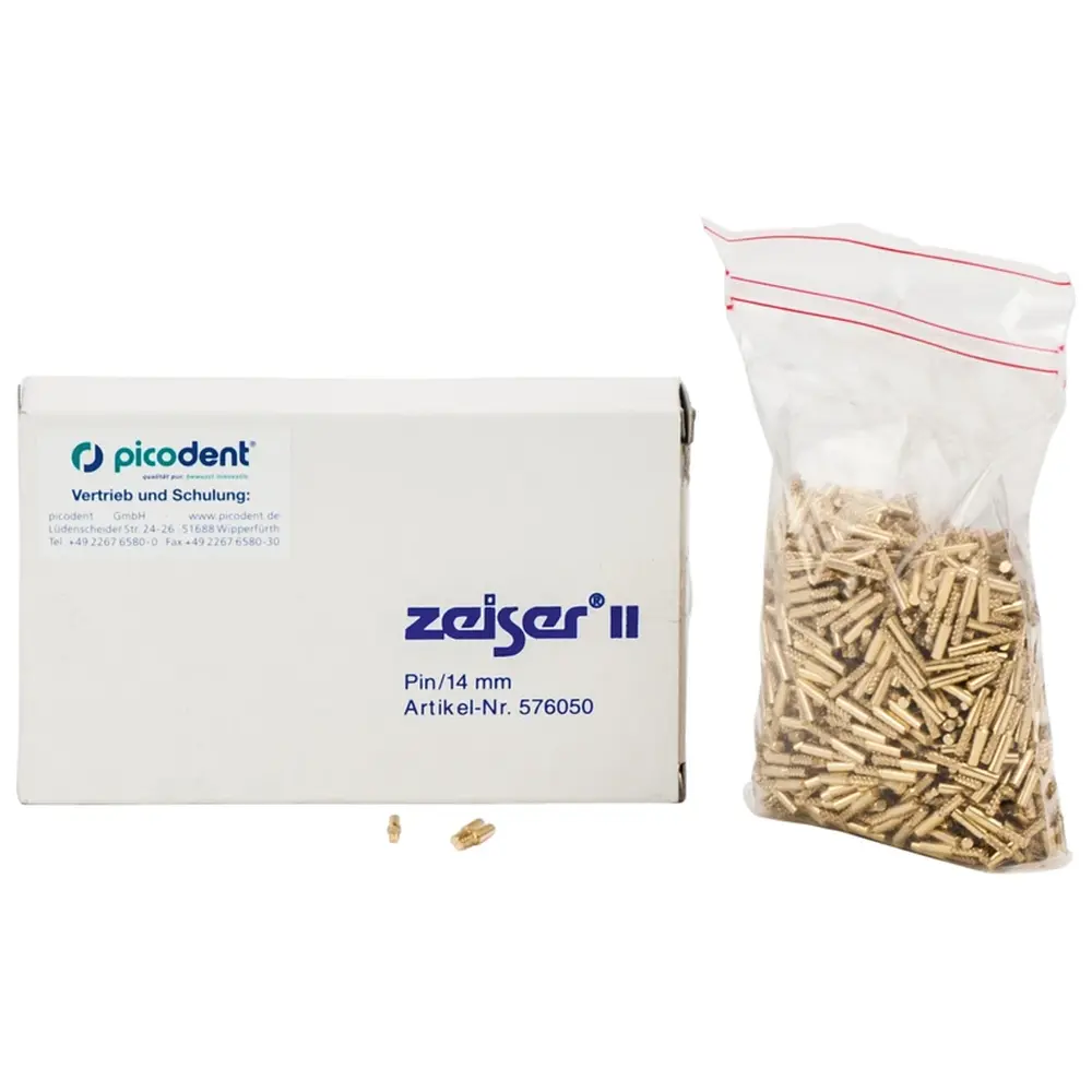 picodent zeiser® Pins - Packung 1.000 Stück rund