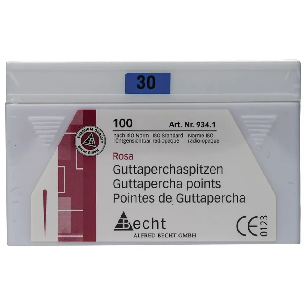 Becht Guttaperchaspitzen rosa - Packung 100 Stück ISO 030