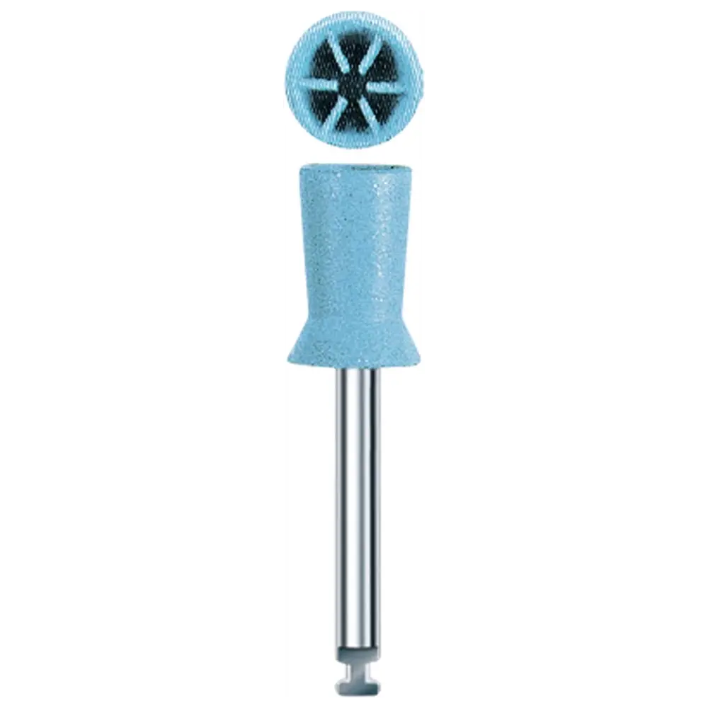 Edenta Prophy Polierer Pasteless - Packung 12 Stück blau, Länge 9 mm, ISO 060