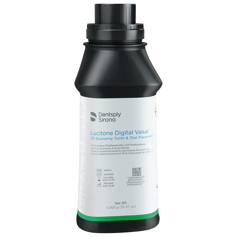 Dentsply Sirona Lucitone Digital Value™ 3D Economy Tooth & Trial Placement - Flasche 1 kg B1