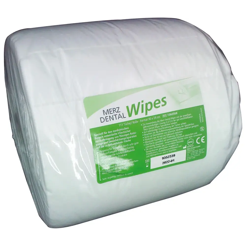 Merz Dental Wipes - Rolle 111 Stück 30 x 24 cm, XXL