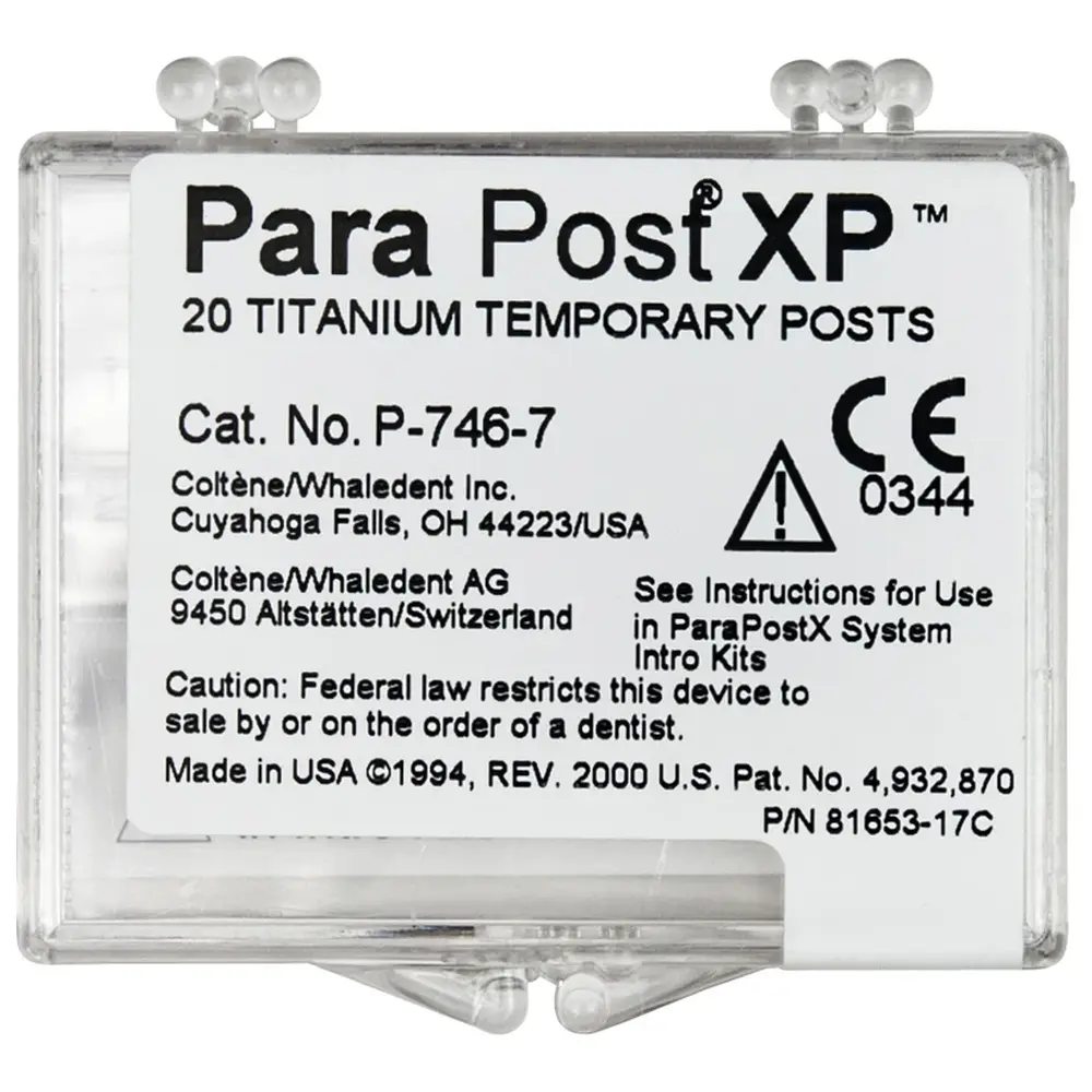 COLTENE ParaPost® XP™ Temporärstifte - Packung 20 Stück Gr. 7