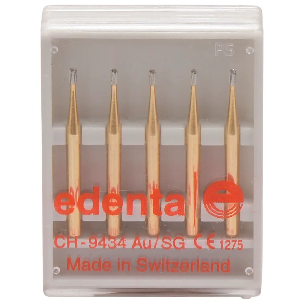Edenta Power Cut HM-Bohrer H7PC - Packung 5 Stück FG, Figur 232, 1,6 mm, ISO 008