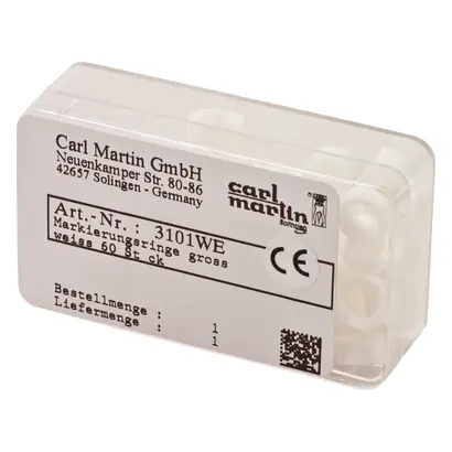 Carl Martin GmbH Markierungsringe groß weiß Pa 60