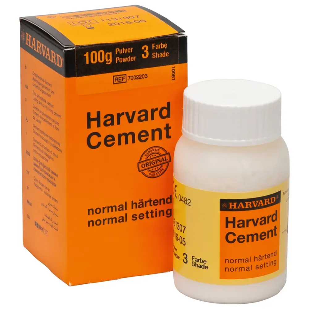 Harvard Dental International Harvard Cement normal härtend Pulver - Klinikpackung 100 g Pulver 3 - weißlichgelb