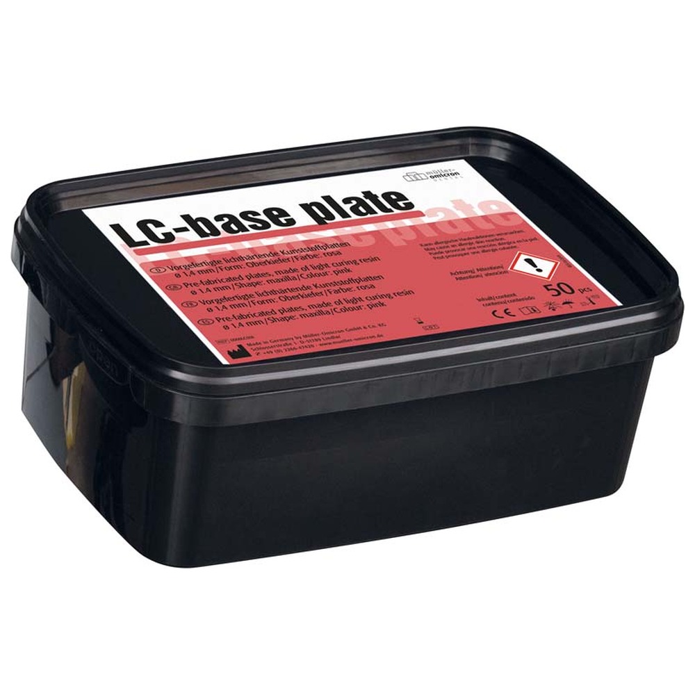 Müller-Omicron LC-base plate - Box 50 Stück rosa Müller-Omicron LC-base plate - Box 50 Stück rosa