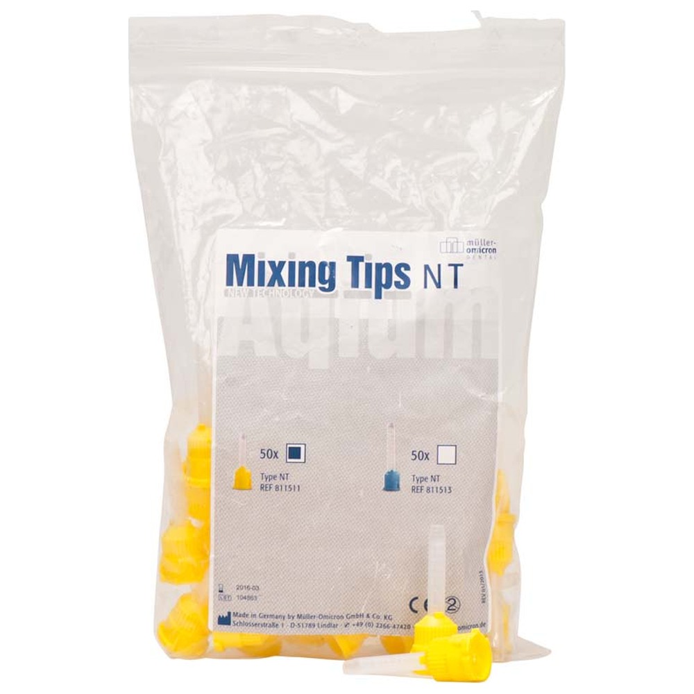 Müller-Omicron Mischkanülen NT gelb - Packung 50 Stück NT, gelb