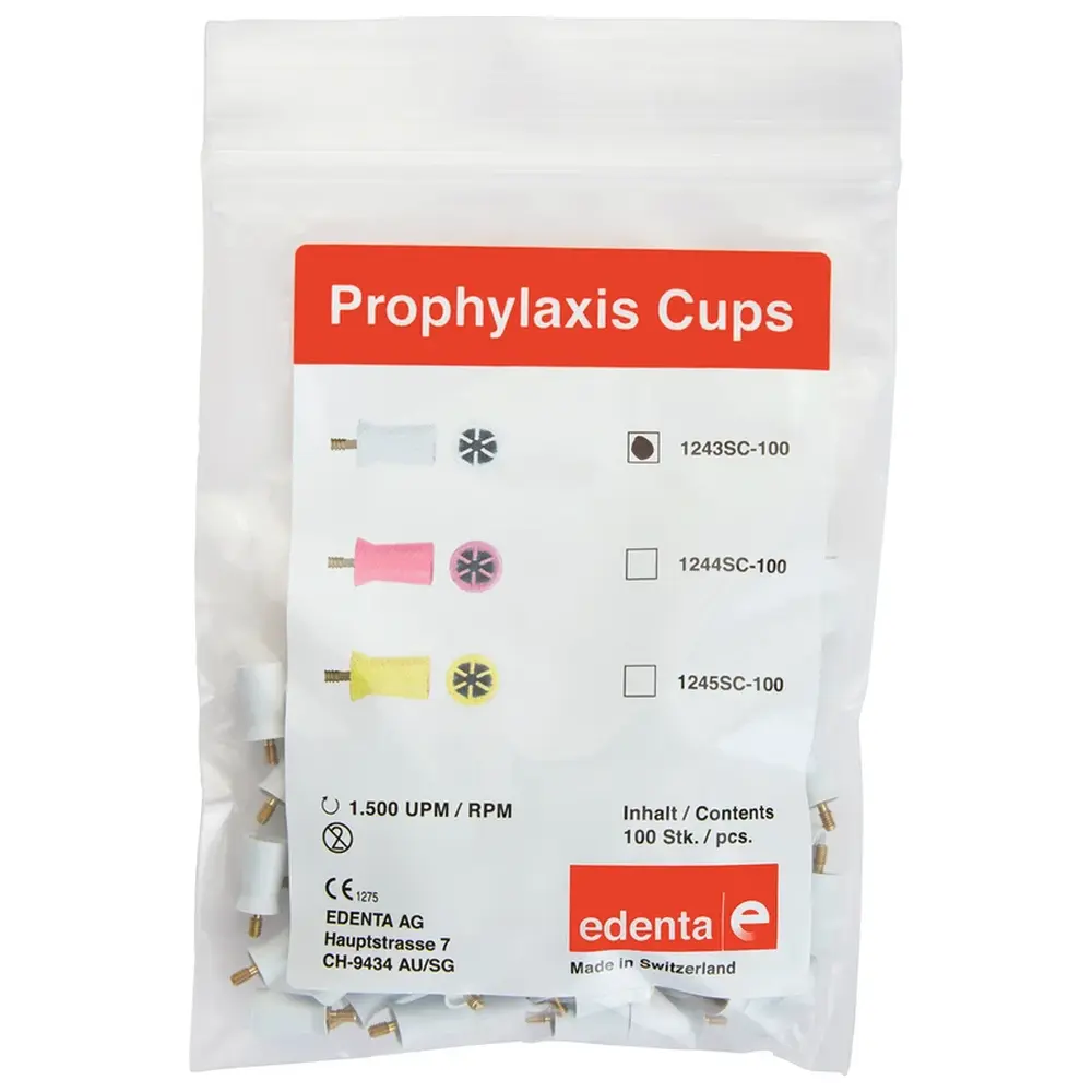 Edenta Screw-In Cups - Packung 100 Stück weiß ISO 060