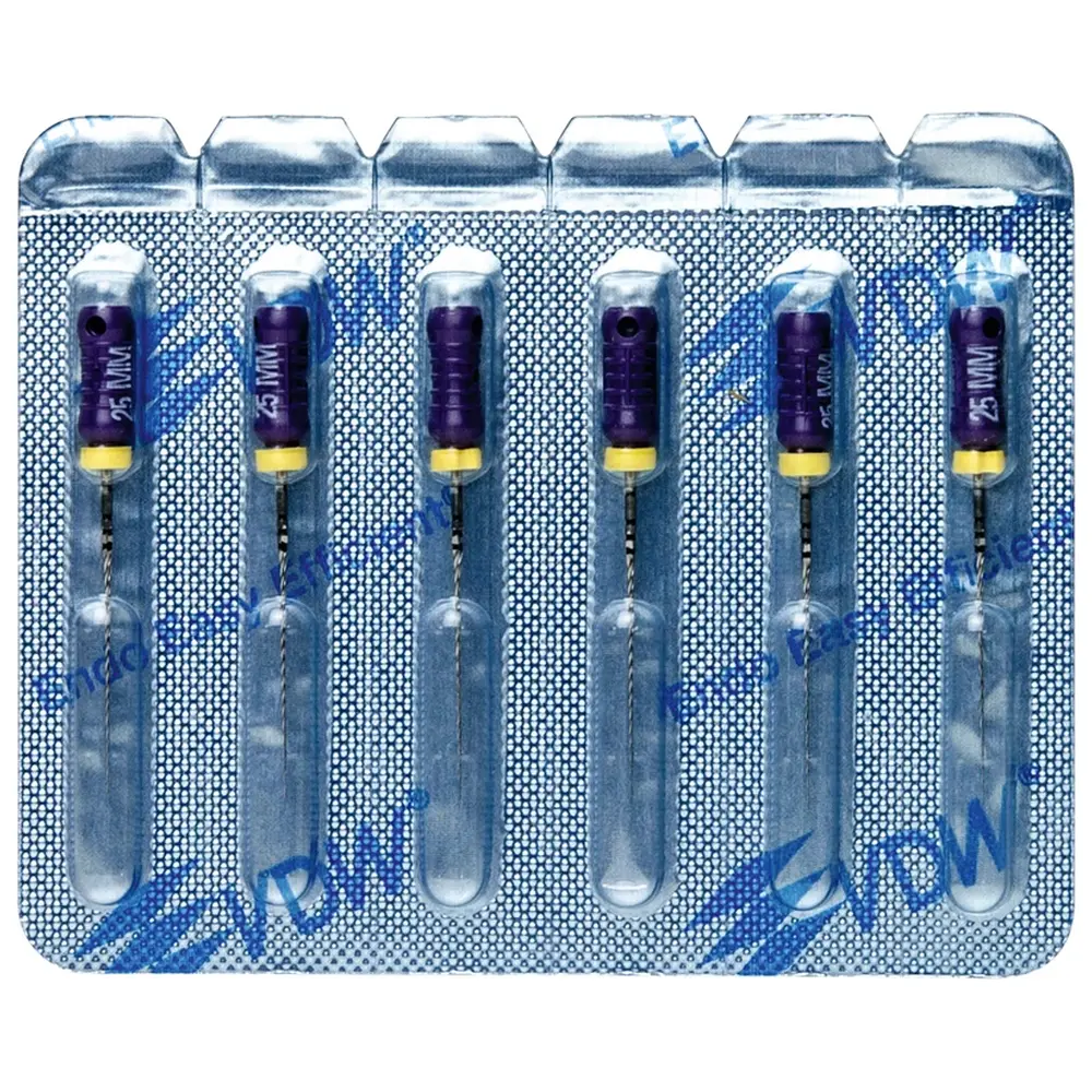 VDW STERILE K-Bohrer - Blisterpackung 6 Stück 25 mm ISO 010