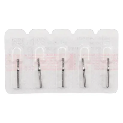 Edenta Diamanten 836 - Packung 5 Stück schwarz supergrob, FG, Figur 110 Zylinder flach, 6 mm, ISO 012