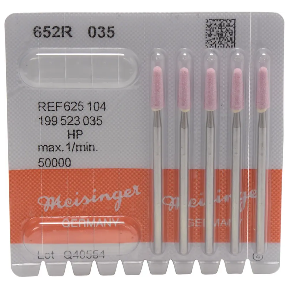Hager & Meisinger Keramische Schleifer 652 - Packung 5 Stück rosa mittel, HP, Figur 199, 10,5 mm, ISO 035