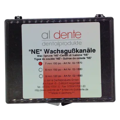 al dente Dentalprodukte GmbH NEM Gußsticks m.Reservoir 7mm Pa 150 al dente Dentalprodukte GmbH NEM Gußsticks m.Reservoir 7mm Pa 150