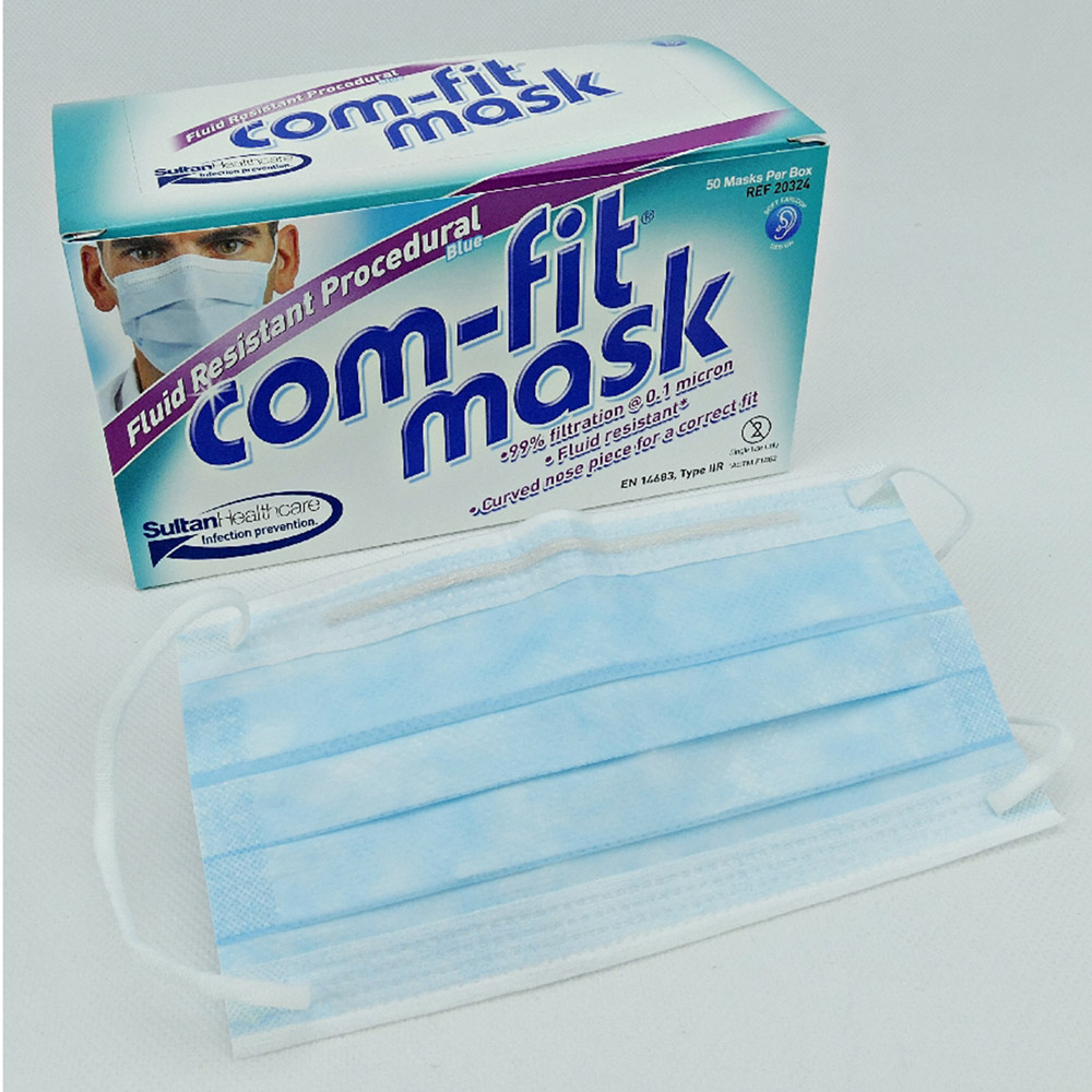 GX69877_ComFit_Fluid_Resistant_Earloop_blue50St Com-Fit Fluid Resistant Earloop blue50St