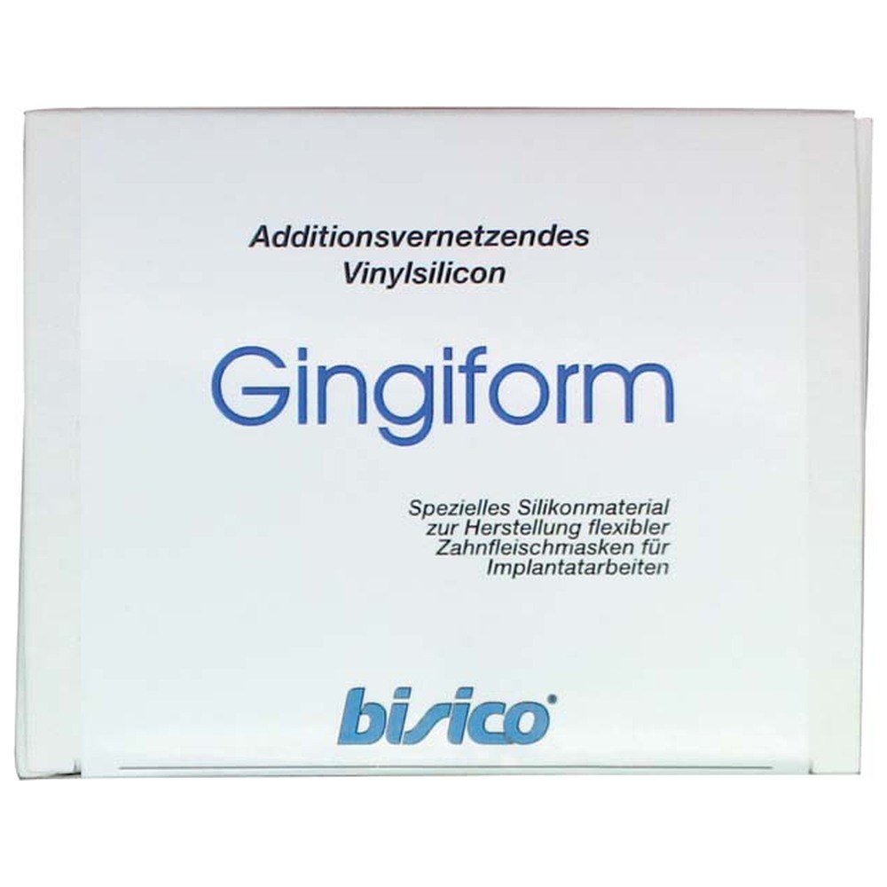 bisico Gingiform - Packung 50 ml Doppelkartusche heavy, rosa, 6 Mischer gelb, 85 ml Seperator