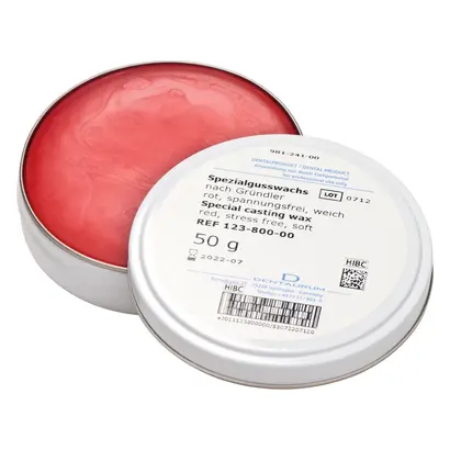 Dentaurum GmbH & Co. KG Spezialgusswachs rot Gründler Dose 50g