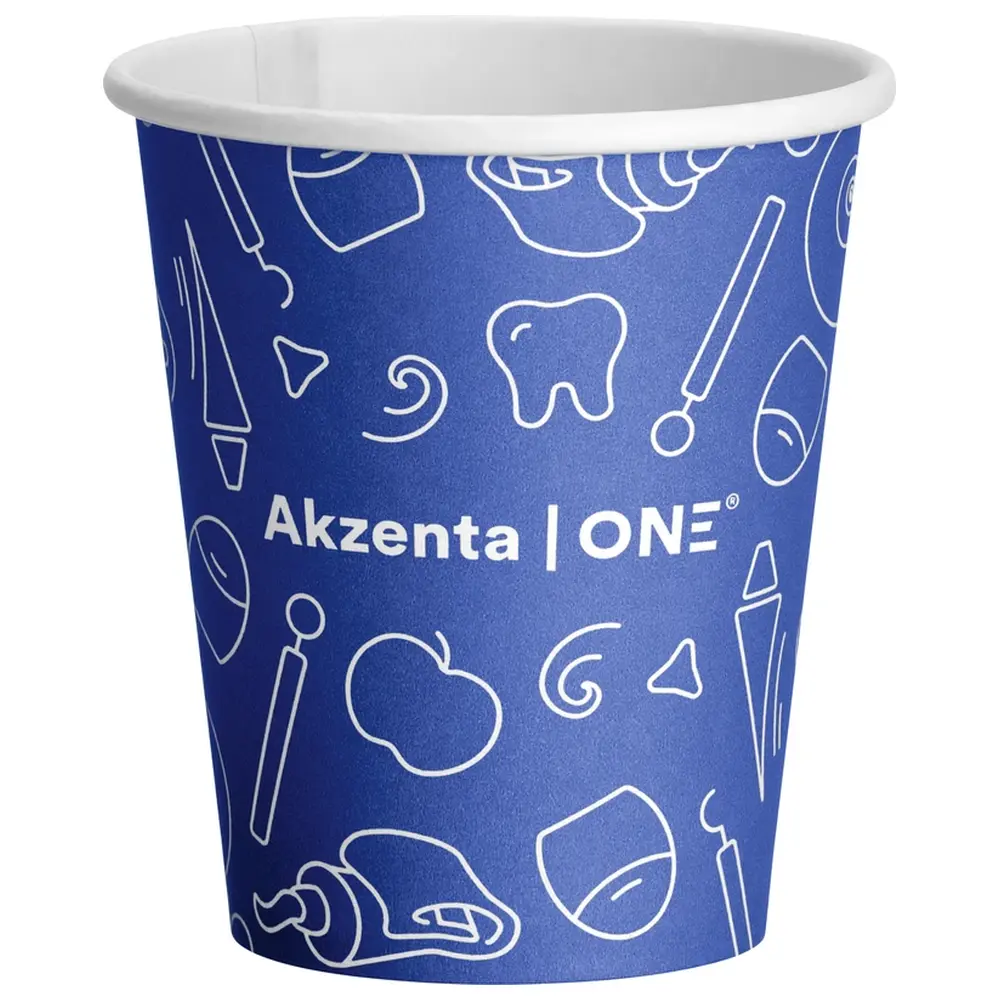 Akzenta ONE Pappbecher - Karton 20 x 50 Stück magic blue, 200 ml