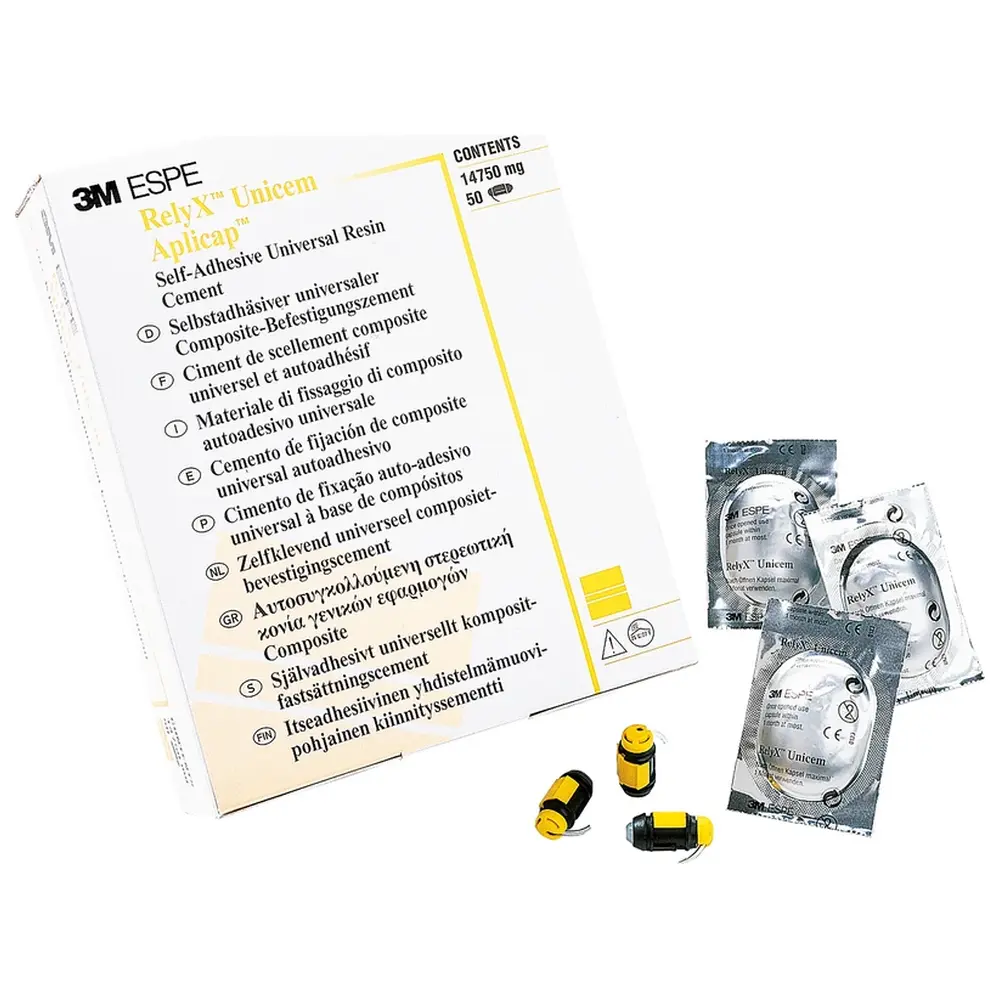 Solventum Dental Solutions RelyX™ Unicem - Packung 50 Aplicap Kapseln A3 opak, 10 Verlängerungskanülen