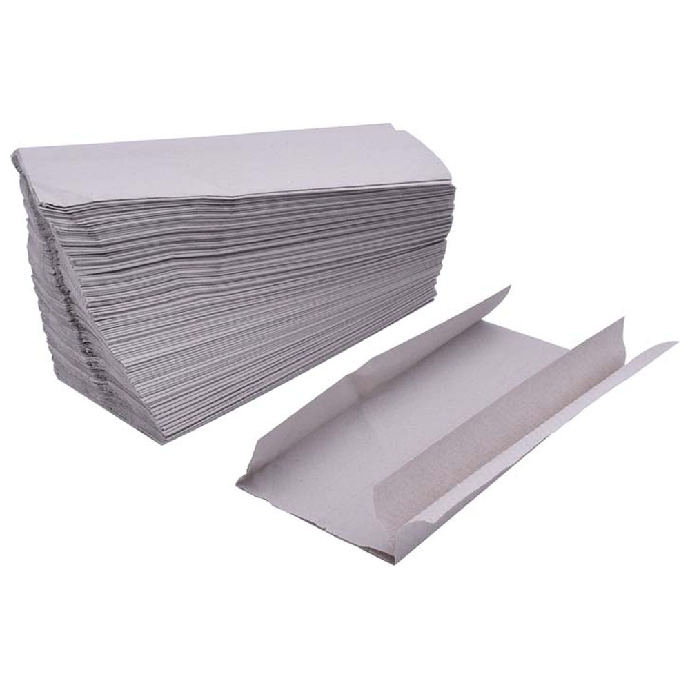 Hager & Werken Bio Towel - Packung 3.000 Stück 1-lagig, Naturgrau