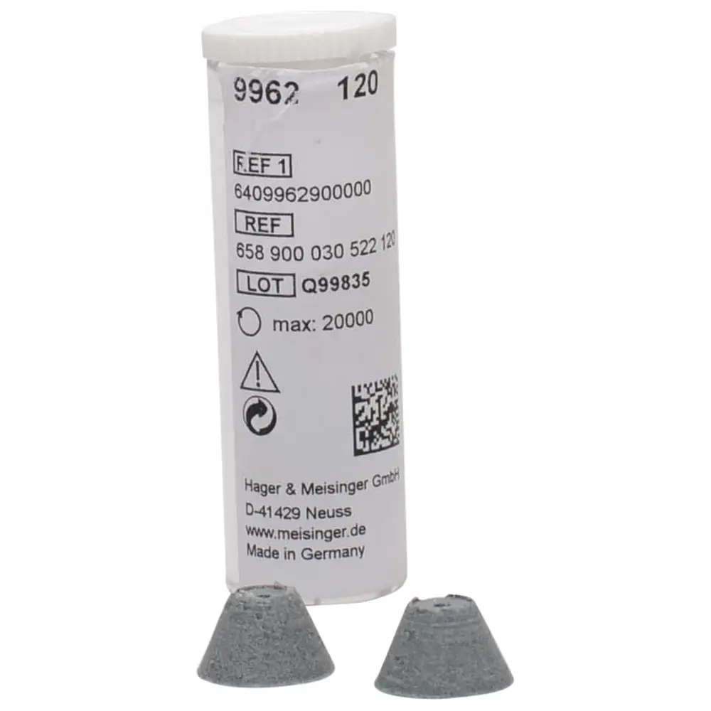 Hager & Meisinger Universalpolierer 9962 - Packung 10 Stück unmontiert, grün, Figur 030, 7 mm, ISO 120