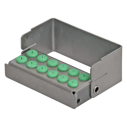 Nichrominox Plug In grün H30 f.12 Instrumente Bohrerständer St