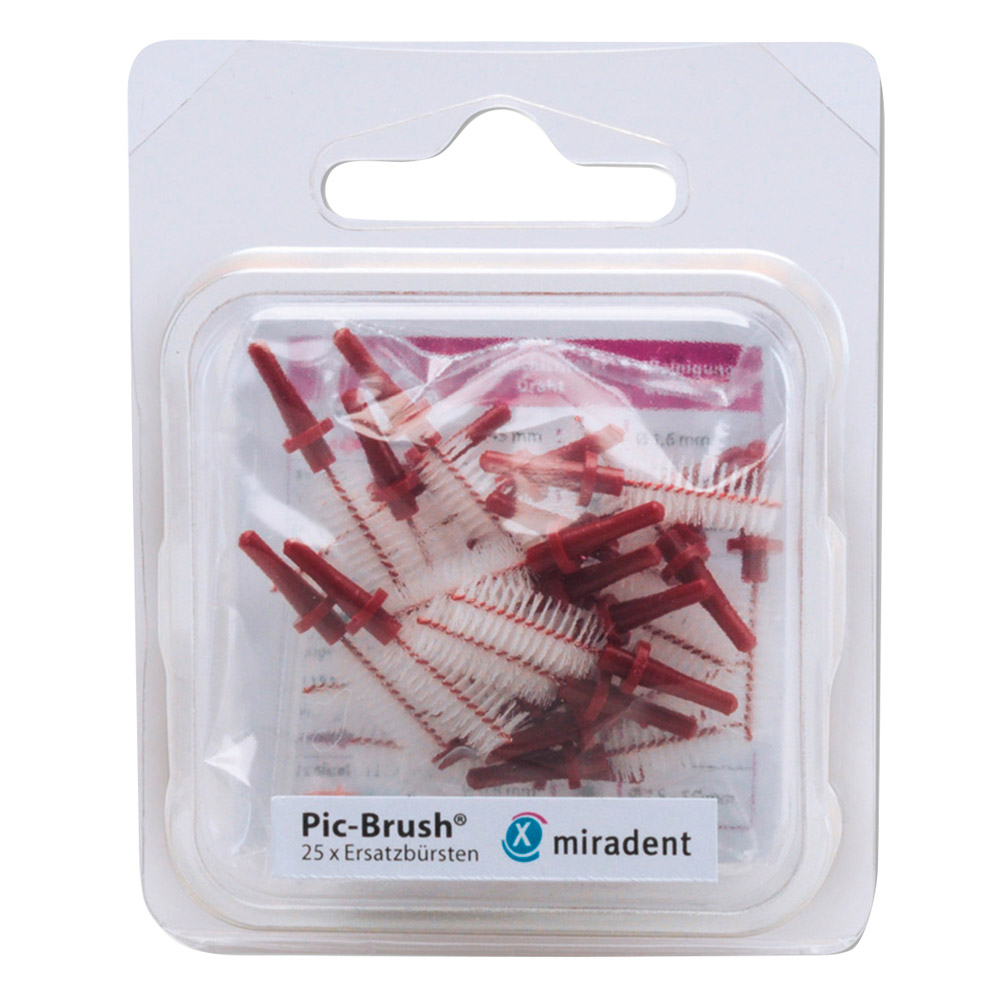 Pic Brush Ersatzbürsten bordeaux 25St