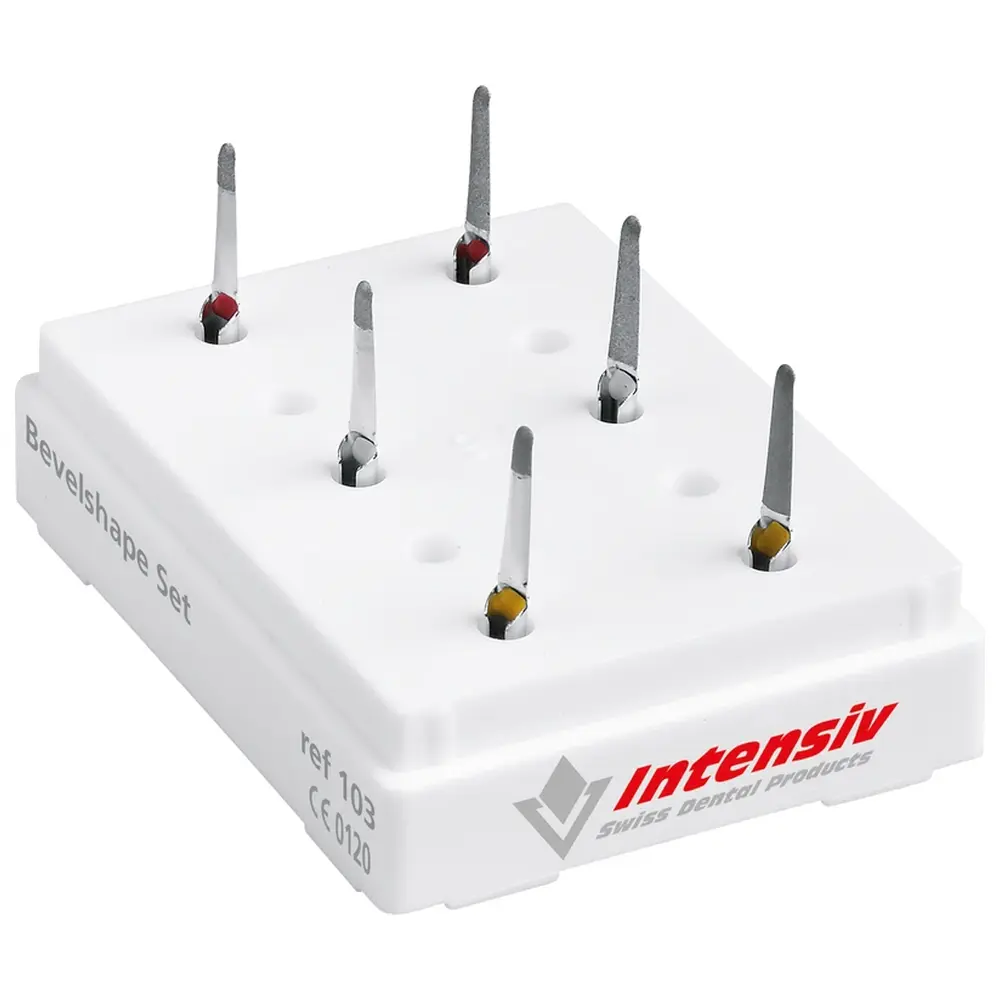INTENSIV SA Bevelshape - Set 6 Stück (2 x rot, 2 x weiß, 2 x gelb)