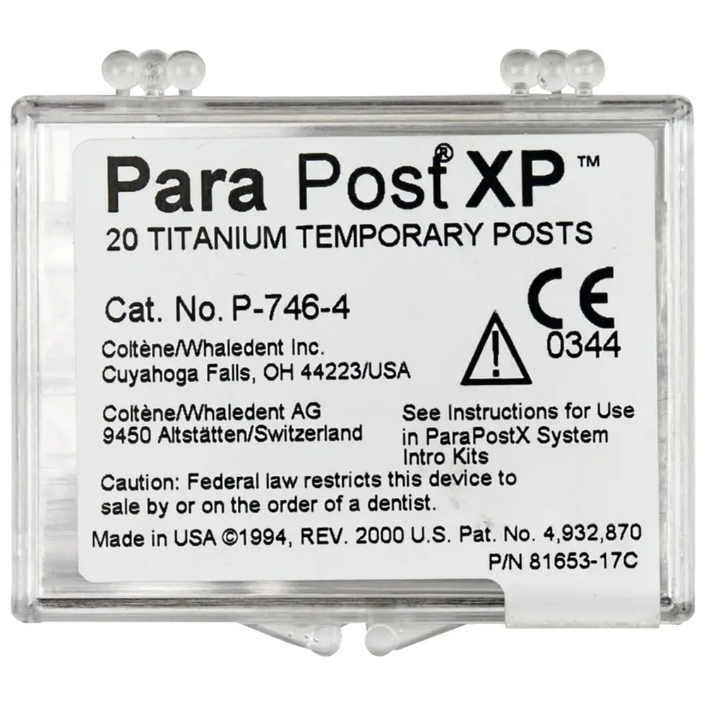 COLTENE ParaPost® XP™ Temporärstifte - Packung 20 Stück Gr. 4