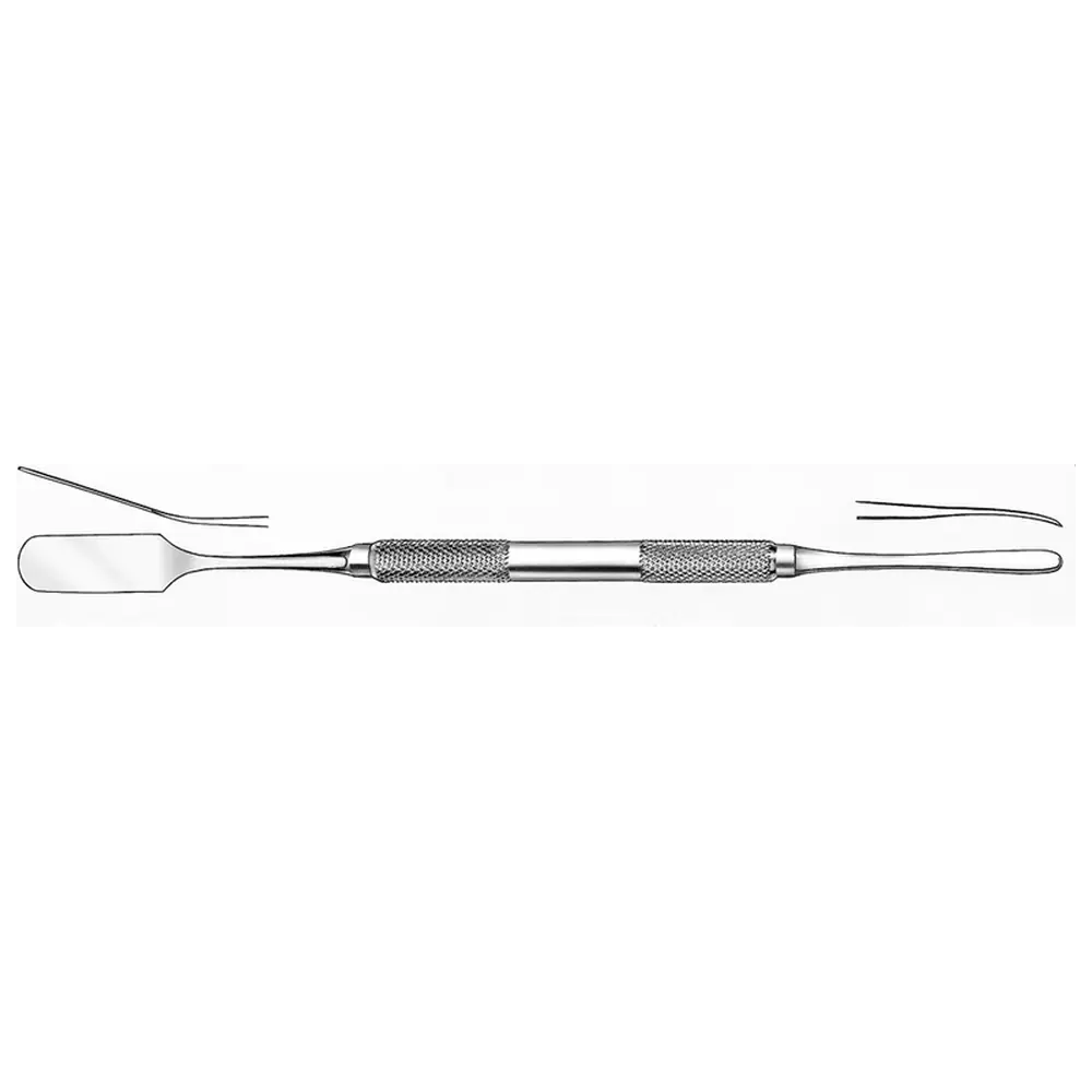 Carl Martin Raspatorium nach Prichard - Stück 1867PR/3, 19,5 cm, 11 mm + 5 mm