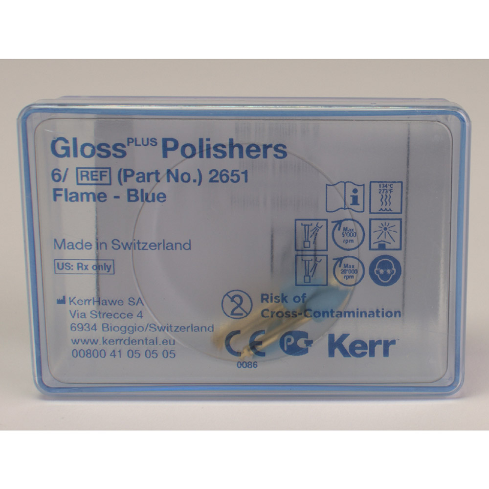 Gloss plus Polierer Flamme 6St