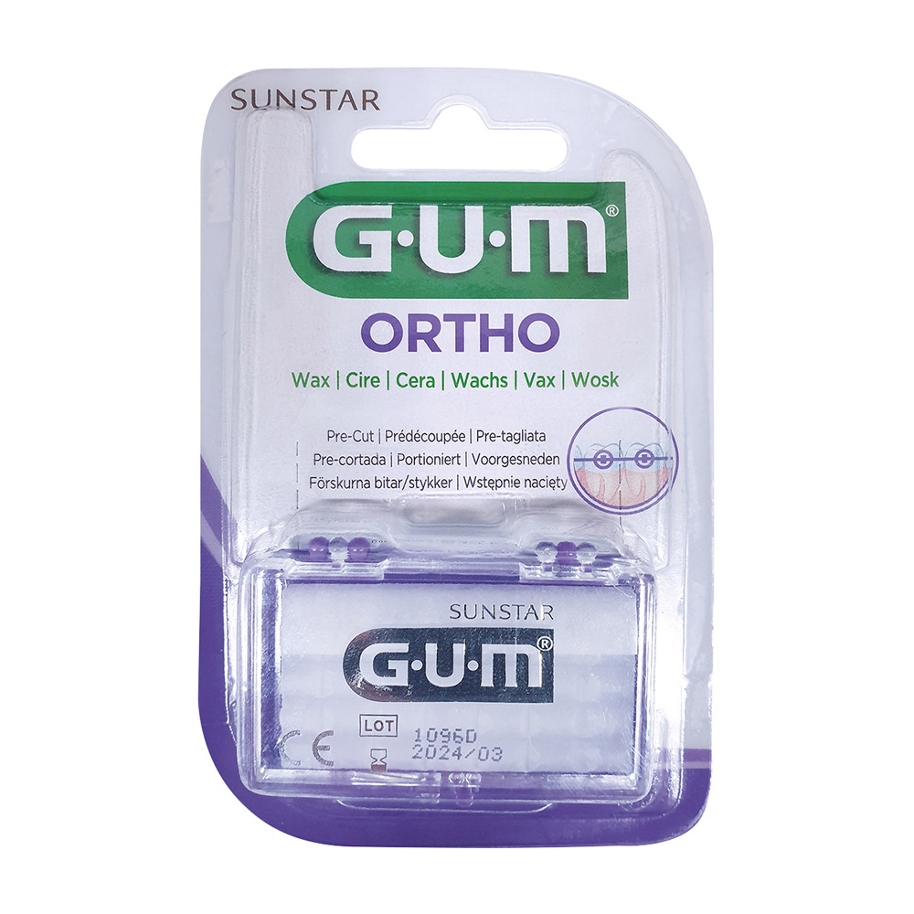 GUM Orthodontic Wachs transpa Box 24St