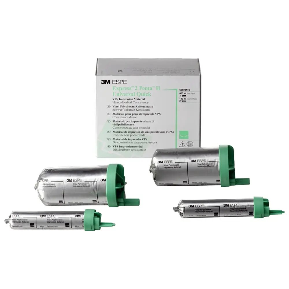Solventum Dental Solutions Express™ 2 Penta™ H - Refill Packung 2 x 300 ml Basispaste Universal Quick, 2 x 60 ml Katalysator