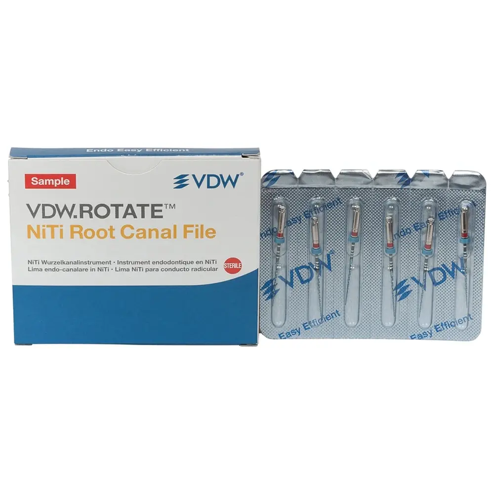 VDW.ROTATE™ NiTi Wurzelkanalfeilen - Packung 6 Stück 25 mm, Taper.04 ISO 025