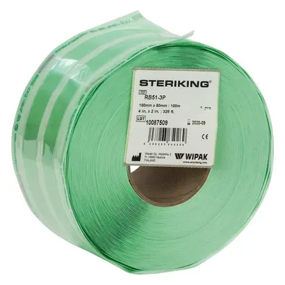 Wipak Oy Steriking RB51-3P Rolle m.Seitenfalte 100x50mm Ro 100m Wipak Oy Steriking RB51-3P Rolle m.Seitenfalte 100x50mm Ro 100m