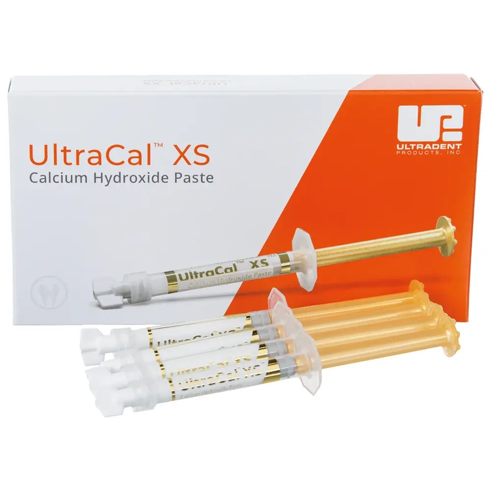 217421_UltraCal_XS__Nachfuellpackung_4_x_12_ml_Spritze Ultradent Products UltraCal™ XS™ - Nachfüllpackung 4 x 1,2 ml Spritze