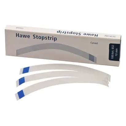 Kerr Stopstrip - Packung 100 Stück Breite blau, 10 mm, gebogen