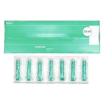 B. Braun Deutschland GmbH & Co. KG Injekt Solo Einmalspritze 20ml Lock-Ansatz Pa 100