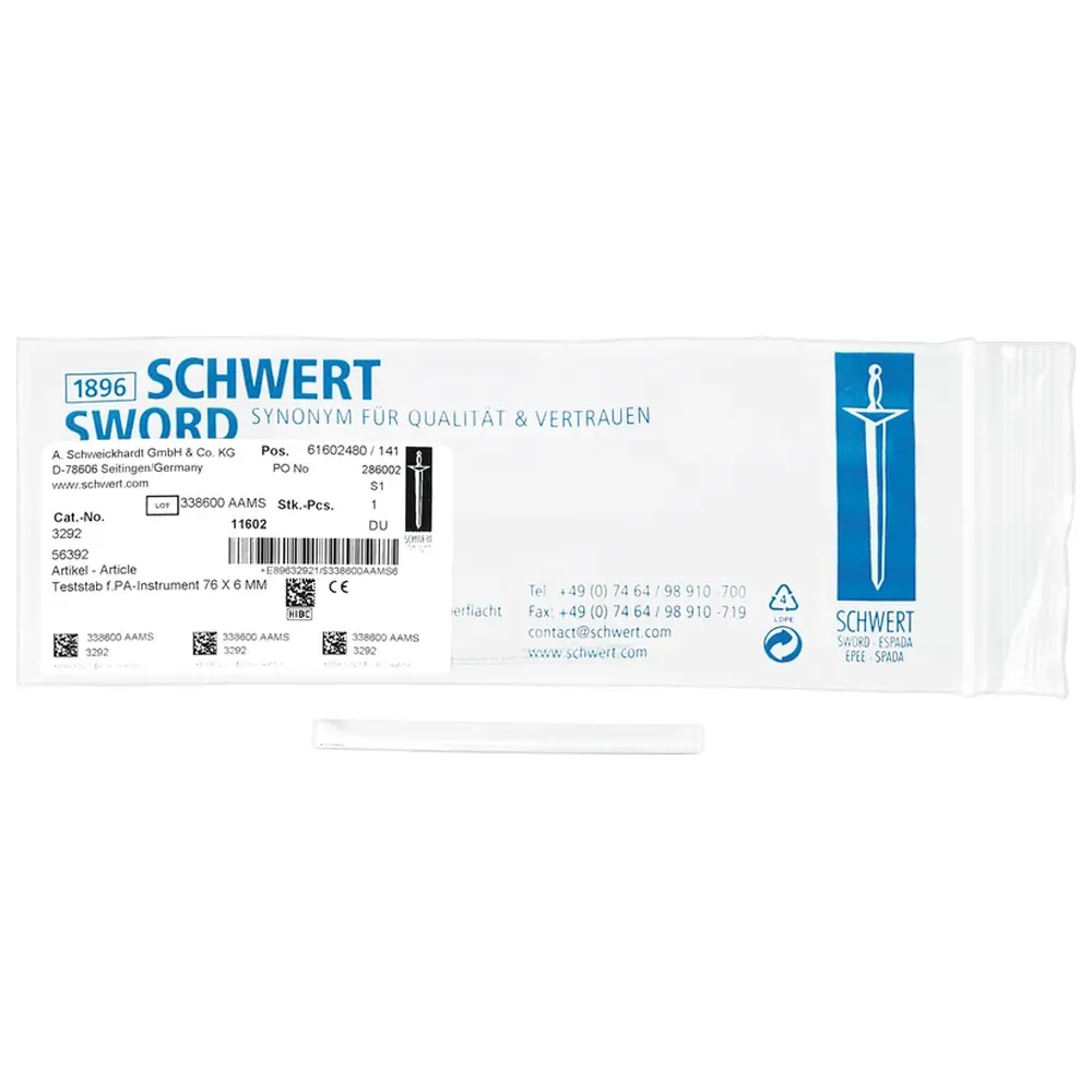 A. Schweickhardt Teststab für PA-Instrumente - Stück 76 x 6 mm