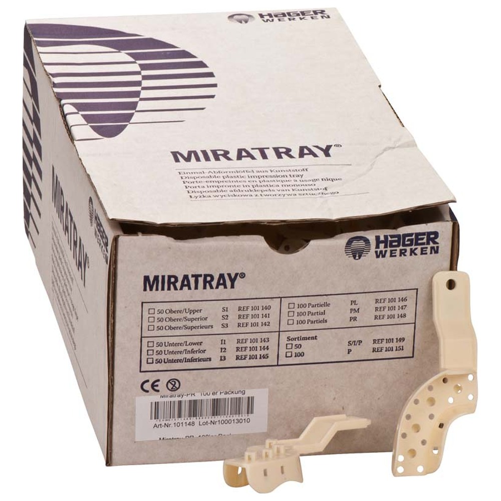 Hager & Werken MIRATRAY® PL - Karton 100 Stück rechts PR
