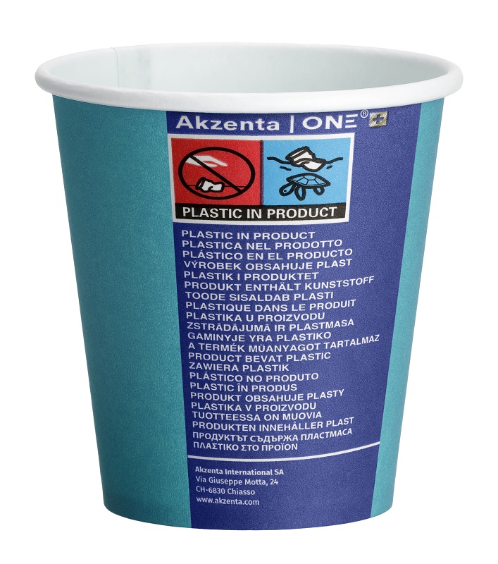 Akzenta ONE Pappbecher lagu.blau 20x50St