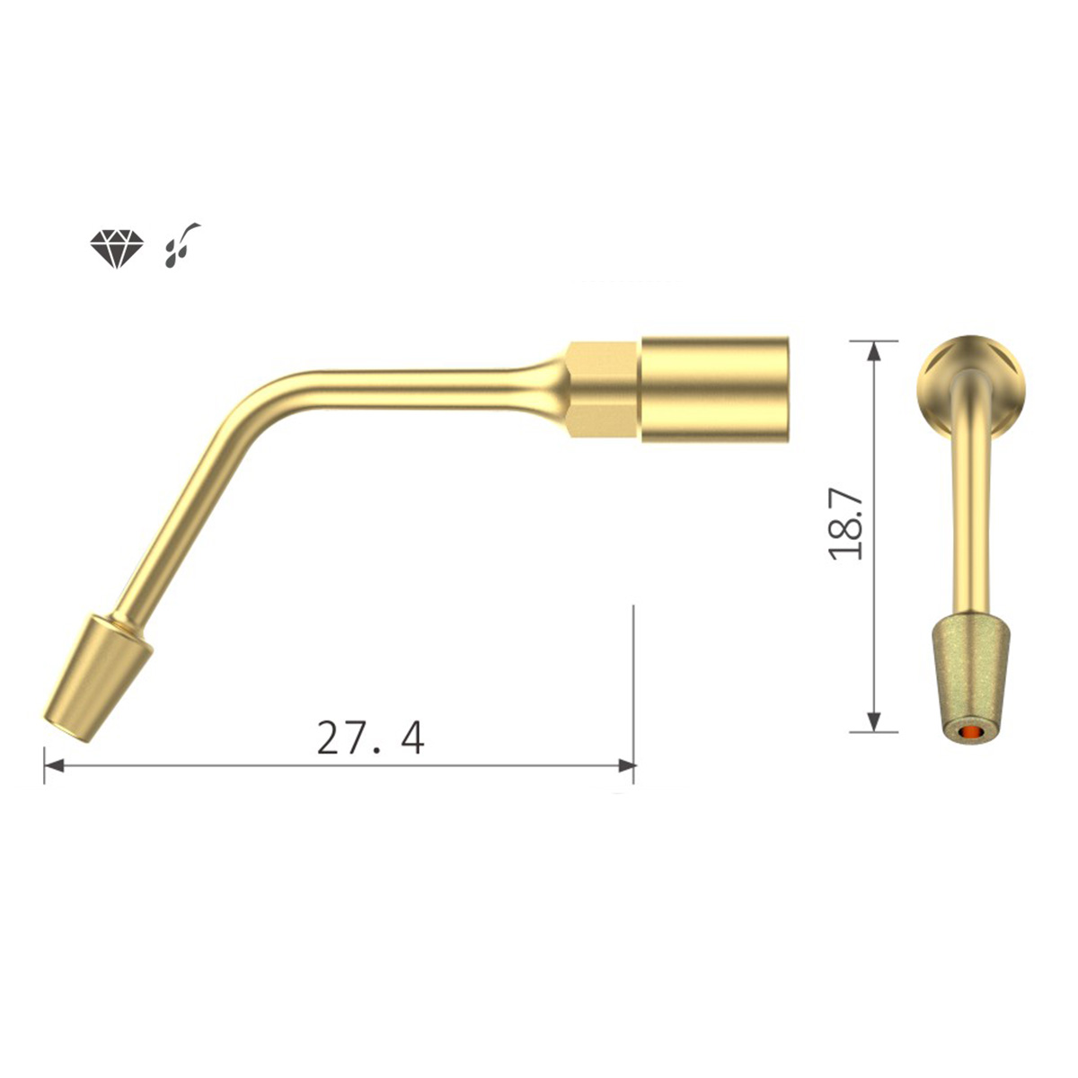 Ultraschallspitze IP3-4 für MECTRON® Implantation