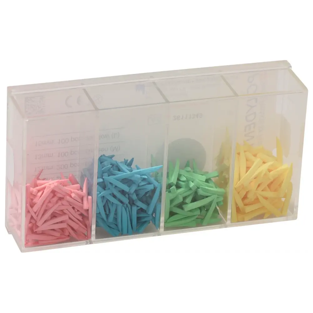 22154_Interdentalkeile_Ahornholz__Kit_600_Stueck_sortiert Polydentia SA Interdentalkeile Ahornholz - Kit 600 Stück sortiert