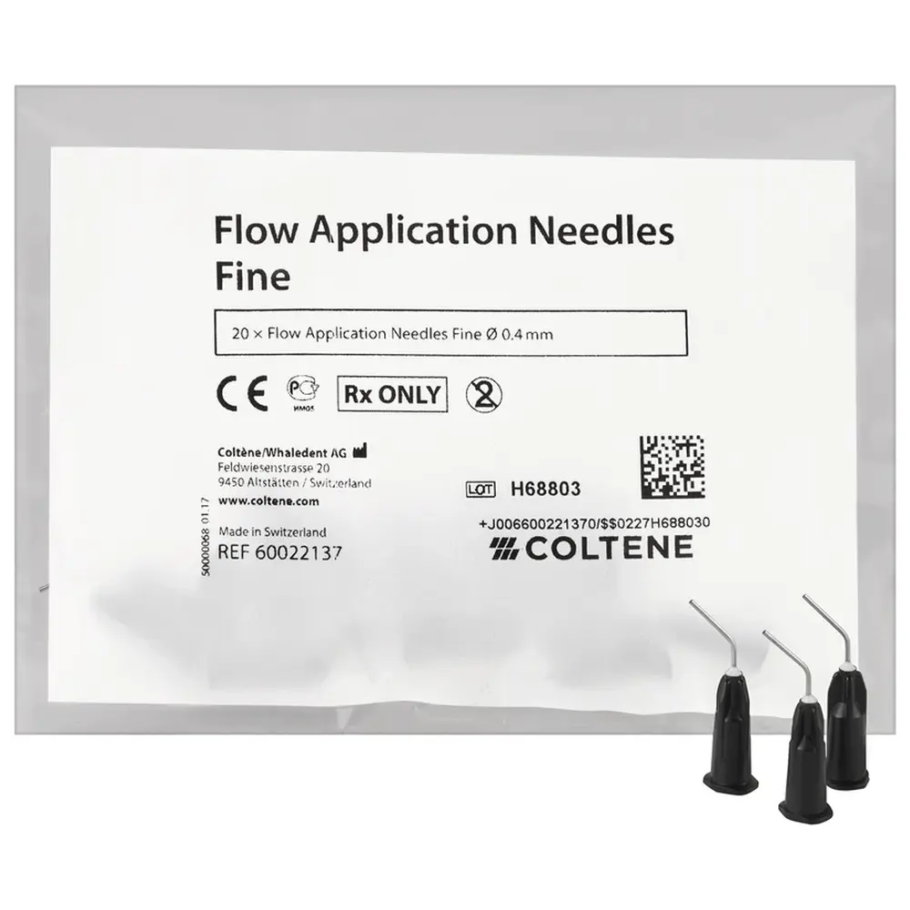 COLTENE BRILLIANT EverGlow™ Flow Applikationsnadeln - Packung 20 Stück 0,4 mm, fein, gebogen